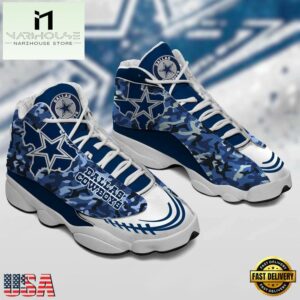 NFL Dallas Cowboys Air Jordan 13 Sneaker Shoes - Gift For Fans