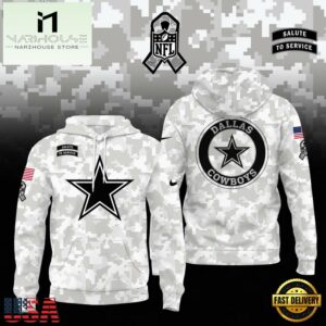 NFL Dallas Cowboys Camo 2024 Salute to Service Hoodie