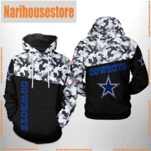 NFL Dallas Cowboys Camo Veteran Team 3D Printed Hoodie Shirt