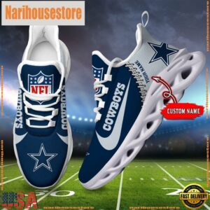 NFL Dallas Cowboys Custom Name Max Soul Shoes Gift For Fans