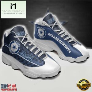 NFL Dallas Cowboys Football Team Form Air Jordan 13 Sneaker Shoes - Gift For Fans