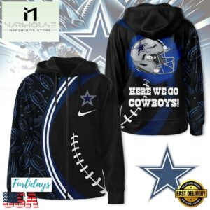 NFL Dallas Cowboys Here We Go Zip Hoodie