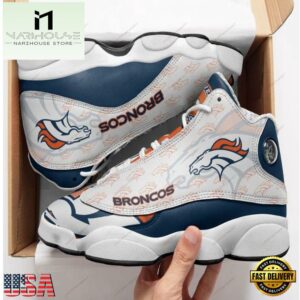 NFL Denver Broncos Air Jordan 13 Sneaker Shoes - Gift For Fans
