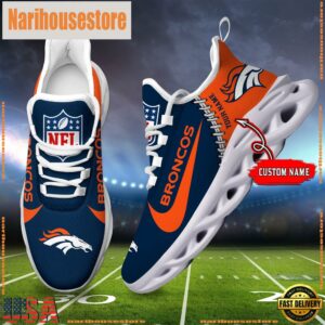 NFL Denver Broncos Custom Name Max Soul Shoes Gift For Fans