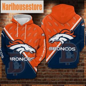 NFL Denver Broncos Football Big Logo 3D Hoodie Shirt