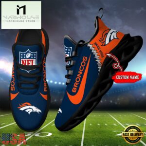 NFL Denver Broncos Football Team Design Max Soul Shoes, Football New Sneaker Shoes