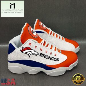 NFL Denver Broncos Logo Team Air Jordan 13 Sneaker Shoes - Gift For Fans