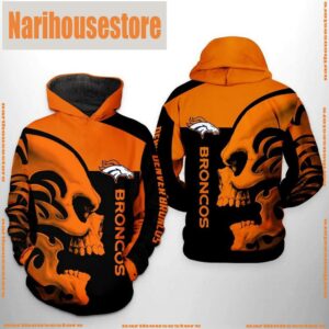 NFL Denver Broncos Skull 3D Printed Hoodie Shirt