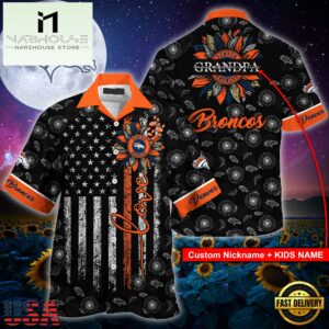 NFL Denver Broncos Sunflower For Mother Day Father Day Hawaiian Shirt