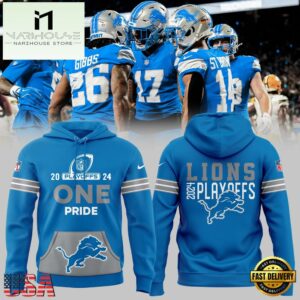 NFL Detroit Lions 2024 NFL Playoffs One Pride Limited Edition Hooodie
