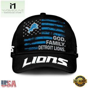 NFL Detroit Lions American Flag Classic Cap