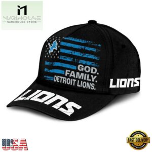 NFL Detroit Lions American Flag Classic Cap