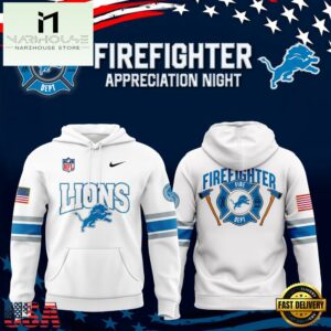 NFL Detroit Lions Firefighter Appreciation Night Hoodie