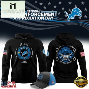 NFL Detroit Lions First Responders Law Enforcement Appreciation Day Hoodie