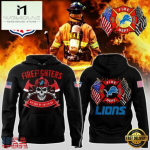 NFL Detroit Lions Football Firefighter Appreciation Night Hoodie