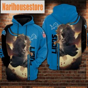 NFL Detroit Lions Football Lions 3D Hoodie Shirt