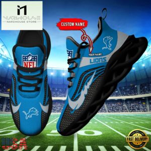 NFL Detroit Lions Football Team New Design Max Soul Shoes Sneaker