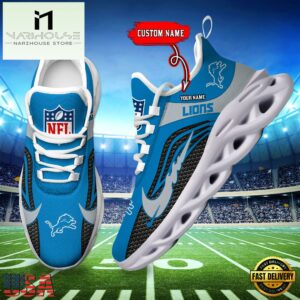 NFL Detroit Lions Football Team New Design Max Soul Shoes Sneaker