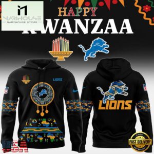 NFL Detroit Lions Happy Kwanzaa Limited Edition Hoodie