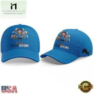 NFL Detroit Lions LionsGivingHappy Thanksgiving Day Cap