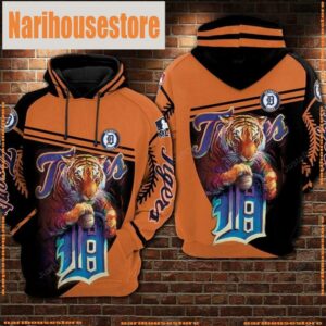 NFL Detroit Tigers Football Tiger 3D Hoodie Shirt
