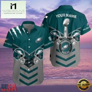 NFL Eagles Victory Formation Super Bowl Edition Aloha Shirt