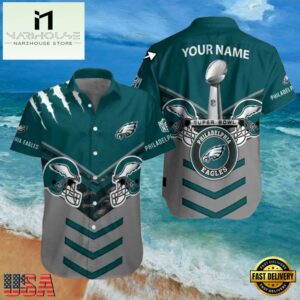 NFL Eagles Victory Formation Super Bowl Edition Aloha Shirt