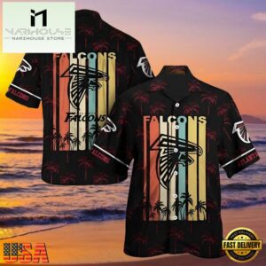 NFL Falcons Hawaiian Shirts Retro