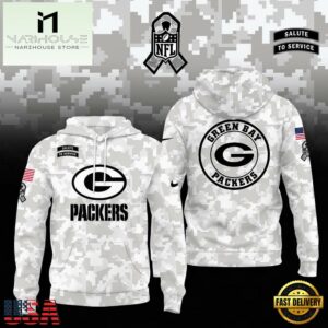 NFL Green Bay Packers Camo 2024 Salute to Service Hoodie