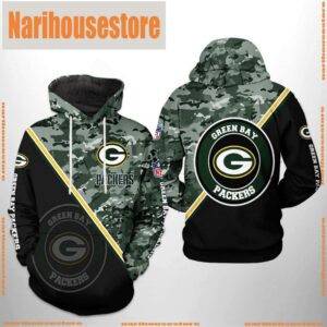 NFL Green Bay Packers Camo Team 3D Printed Hoodie Shirt
