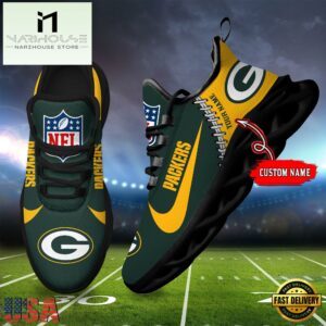 NFL Green Bay Packers Football Team Design Max Soul Shoes, Football New Sneaker Shoes