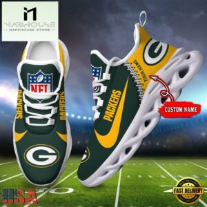 NFL Green Bay Packers Football Team Design Max Soul Shoes, Football New Sneaker Shoes