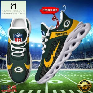 NFL Green Bay Packers Football Team New Design Max Soul Shoes Sneaker