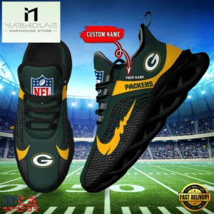 NFL Green Bay Packers Football Team New Design Max Soul Shoes Sneaker