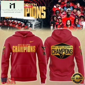 NFL Houston Texans AFC South Champions Back To Back Red Hoodie