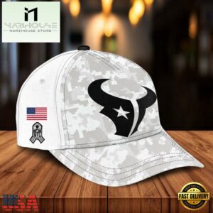 NFL Houston Texans Camo 2024 Salute to Service Baseball Cap