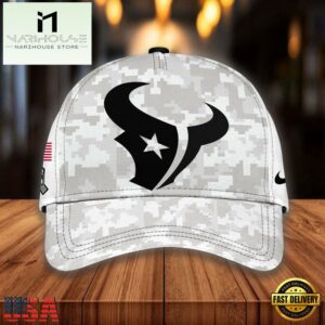 NFL Houston Texans Camo 2024 Salute to Service Baseball Cap