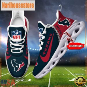 NFL Houston Texans Custom Name Max Soul Shoes Gift For Fans