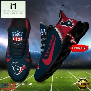 NFL Houston Texans Football Team Design Max Soul Shoes, Football New Sneaker Shoes