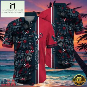 NFL Houston Texans Hawaiian Shirt Floral