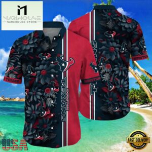 NFL Houston Texans Hawaiian Shirt Floral