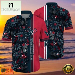 NFL Houston Texans Hawaiian Shirt Floral