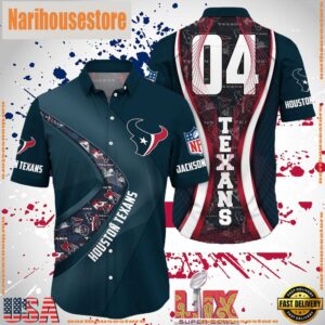 NFL Houston Texans Super Bowl LIX Fans Custom Hawaiian Shirt