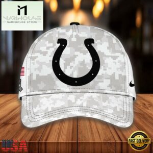 NFL Indianapolis Colts Camo 2024 Salute to Service Baseball Cap