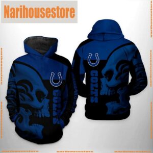 NFL Indianapolis Colts Skull 3D Printed Hoodie Shirt