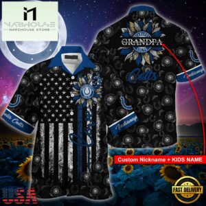 NFL Indianapolis Colts Sunflower For Mother Day Father Day Hawaiian Shirt