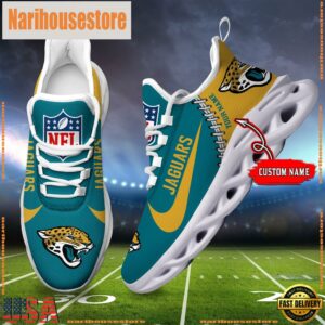 NFL Jacksonville Jaguars Custom Name Max Soul Shoes Gift For Fans