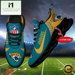 NFL Jacksonville Jaguars Football Team Design Max Soul Shoes, Football New Sneaker Shoes