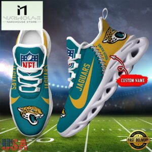 NFL Jacksonville Jaguars Football Team Design Max Soul Shoes, Football New Sneaker Shoes