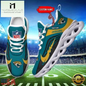 NFL Jacksonville Jaguars Football Team New Design Max Soul Shoes Sneaker